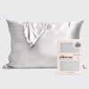Satin Pillowcase in Silver